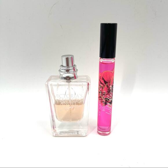 VICTORIA’S SECRET Angel Dream Bottle & Bombshell Wild Flower Rollerball Body - Picture 1 of 8